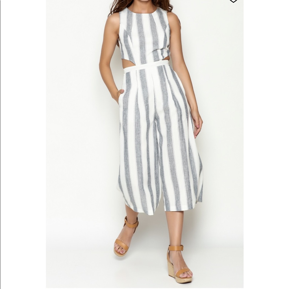 NWT L’atiste Striped Jumpsuit